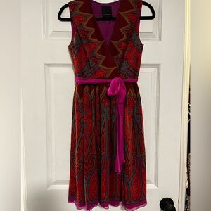 Anthropologie Anna Sui 100% Silk Dress